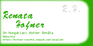 renata hofner business card